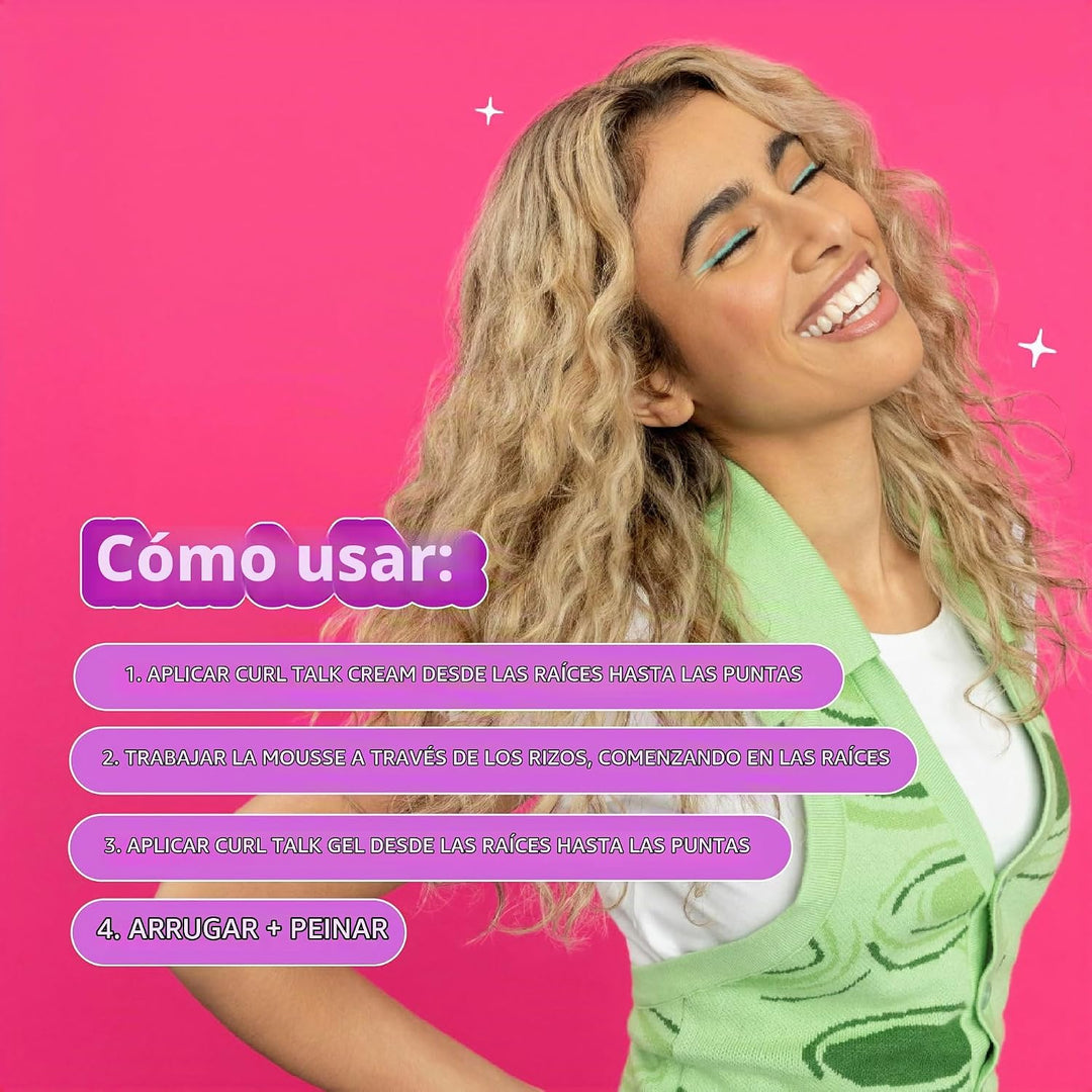 Not Your Mother's Curl Talk - Crema definidora, gel de peinado...