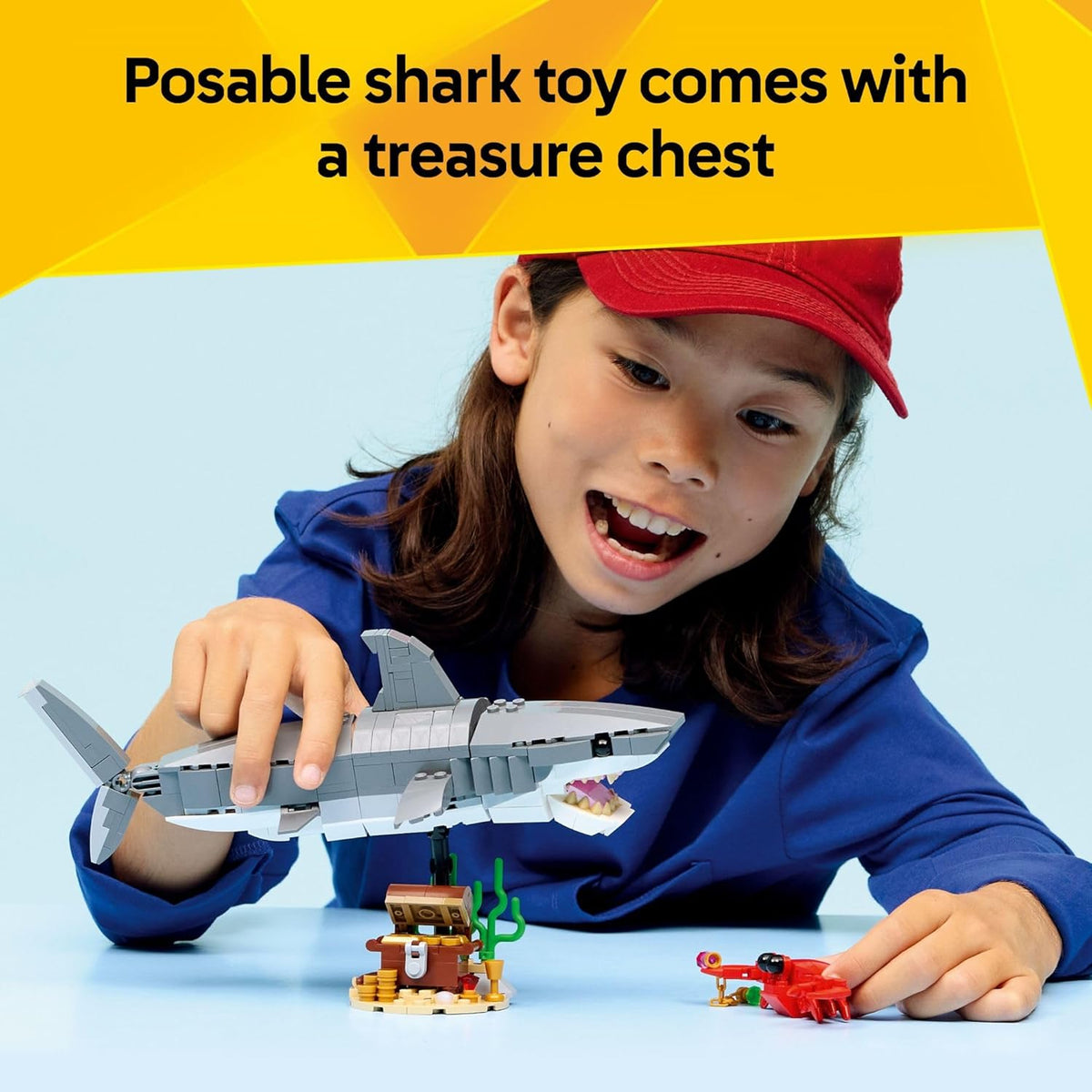 LEGO Creator - Juguete de construcción de tiburón feroz