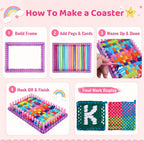 KVEKVE Kit de telar de tejer, juguetes para manualidades y manualidades