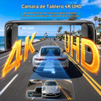 Cámara para auto dual 4K Delantera y Trasera, sensor STARVIS 2, Wi‑Fi 6, Visión nocturna