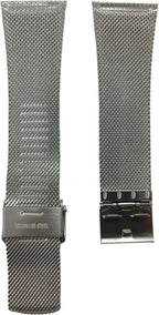 NZZXTO Correa de reloj de acero inoxidable de repuesto para reloj Skagen unisex con tornillo correa delgada 0.984 in-0.787 in SKW6140