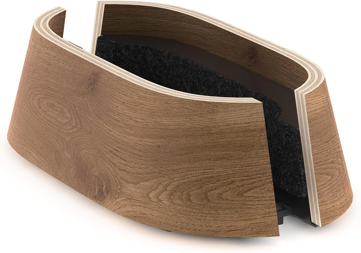 HumanCentric Soporte vertical para laptop en madera de nogal negro,...
