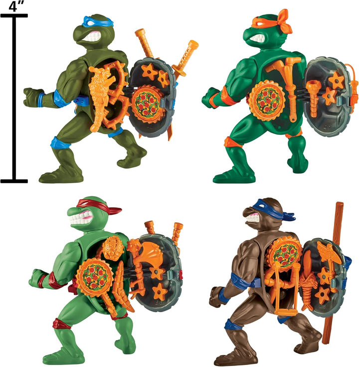 Tortugas Ninja Adolescentes Mutantes: Tortugas Clásicas de 4" - Paq...