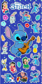 Disney Stitch - Juego de juguetes de peluche, paquete de 3 con peluches de 9 pulgadas para niños, niñas con puntada con disfraces de Elvis y calcomanías, más muñecas de felpa
