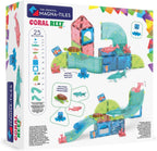 MAGNA-TILES Coral Reef - Juego de construcción magnética de 25 piezas, la marca original de construcción magnética