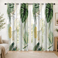4 paneles de cortinas opacas, cortinas botánicas bohemias para