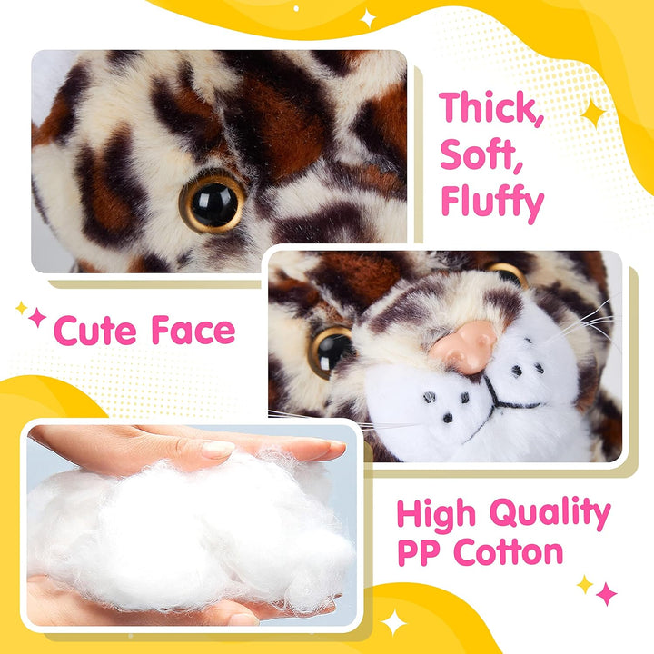 BSTAOFY León de peluche de 10\u2019\u2019 con luces LED, juguete de...