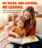 Libros de sonido interactivos para niños pequeños de 3 a 5 años graba y