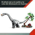 LEGO Jurassic World Raptor & Titanosaurus Tracking Mission - Juguete de construcción y aprendizaje para juego de simulación - Figuras de acción de dinosaurio para niños y niñas, a partir de 7 años - Idea de regalo para cumpleaños -76973