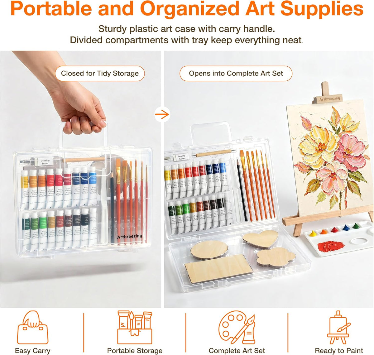 Kits de manualidades de bricolaje de 61 piezas con pintura