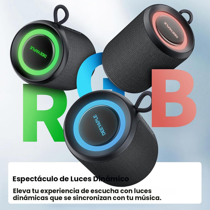 Altavoz Bluetooth inalámbrico, IP67 impermeable y a prueba de polvo...