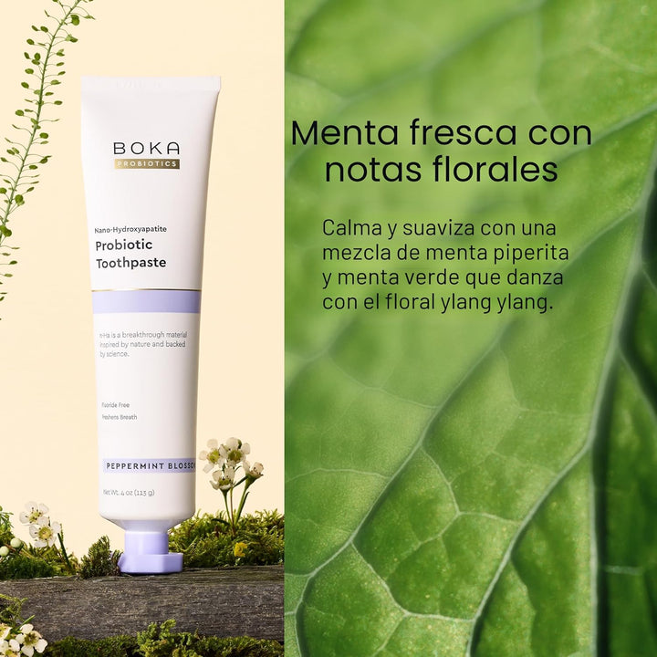 Boka Pasta de dientes sin flúor, pasta de dientes nano hidroxiapati...