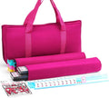 Juego de Mah-jong Americano Set 166 Fichas Blancas Bolsa de Viaje con acolchado rojo