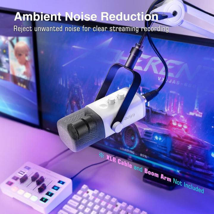 FIFINE XLR\/USB Micrófono para juegos de Gaming para transmisiones...