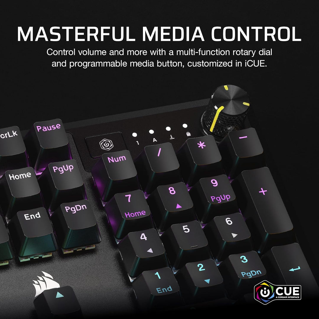 Corsair K70 Core RGB Teclado mecánico con cable para juegos con rep...