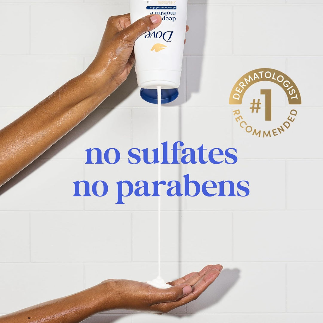 Dove Gel de Ducha con Bomba 3 Unidades Humedad Profunda para 24 Hor...
