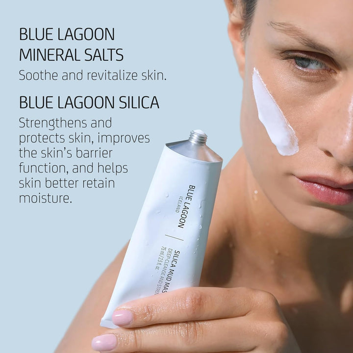 Blue Lagoon Skin Science - Mascarilla facial de sílice de limpieza...