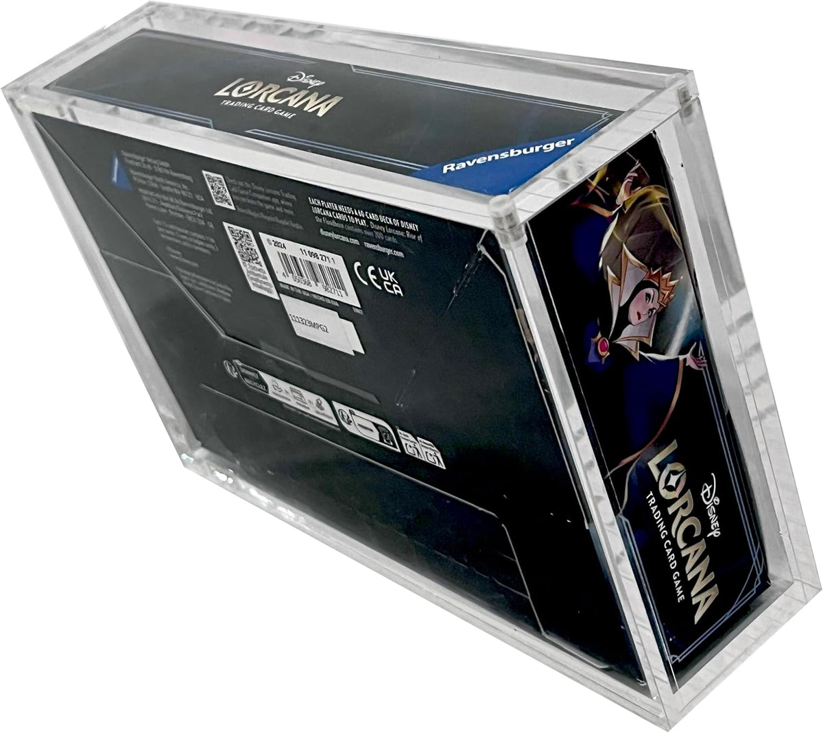 Vitrina de acrílico premium para caja de refuerzo de Disney Lorcana con cierre magnético