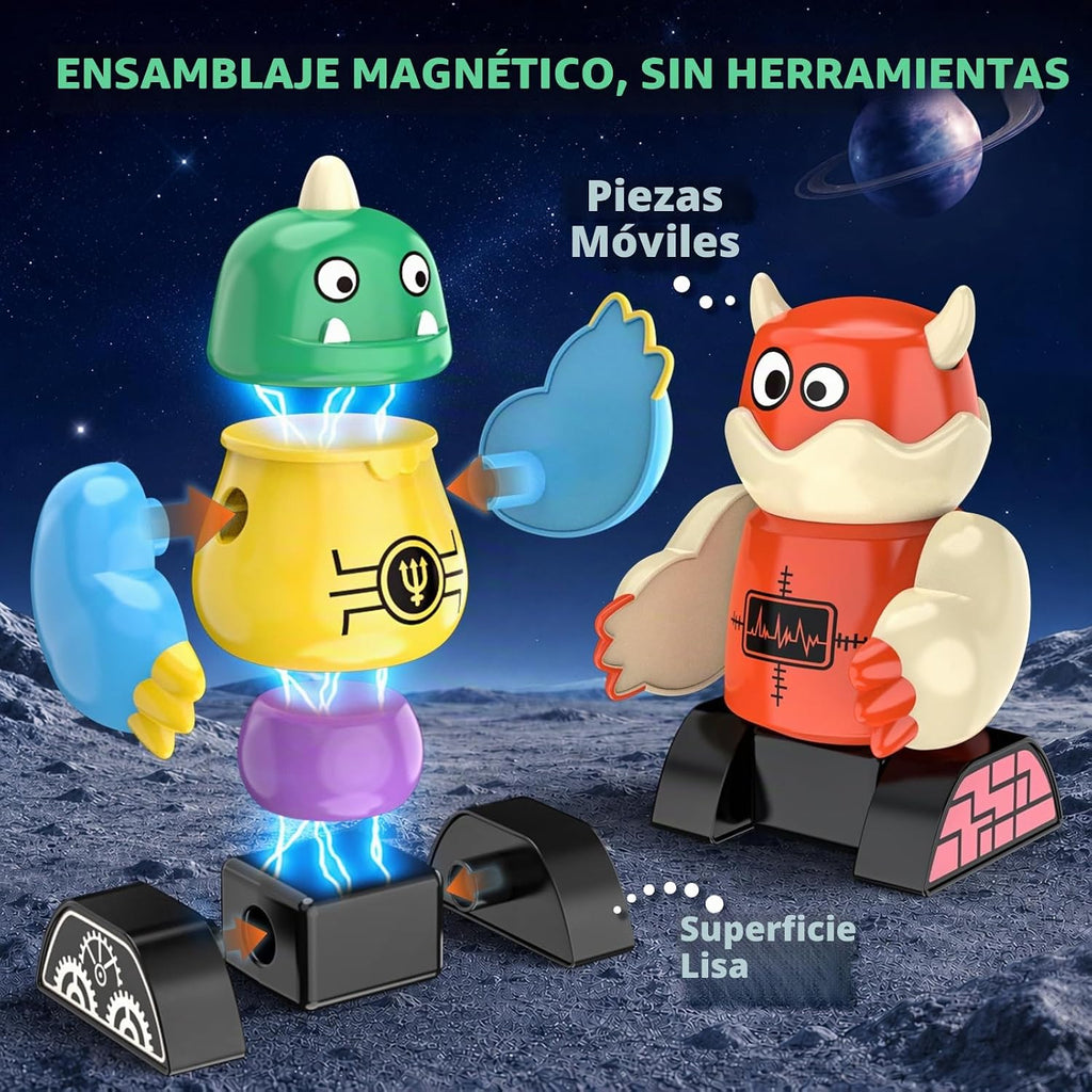 Magnetic Robot Building Toy, STEM Magnet Monster Toys Set para Kids Age 3-5