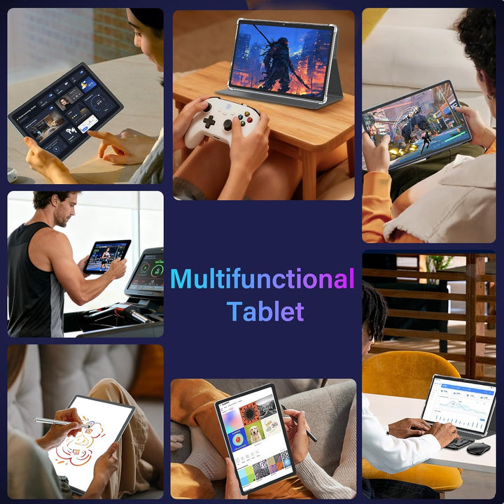 Tablet 2026 de 11 pulgadas, tableta Android 15 con teclado, 24 GB+2...