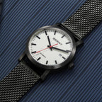 BERNY Reloj Automático Clásico para Hombre, Mecánico, Automático, Correa de Acero Inoxidable, Movimiento MIYOTA 8215, Resistente al Agua 5ATM, Esfera Completa Luminosa, Vidrio de Zafiro, Relojes de