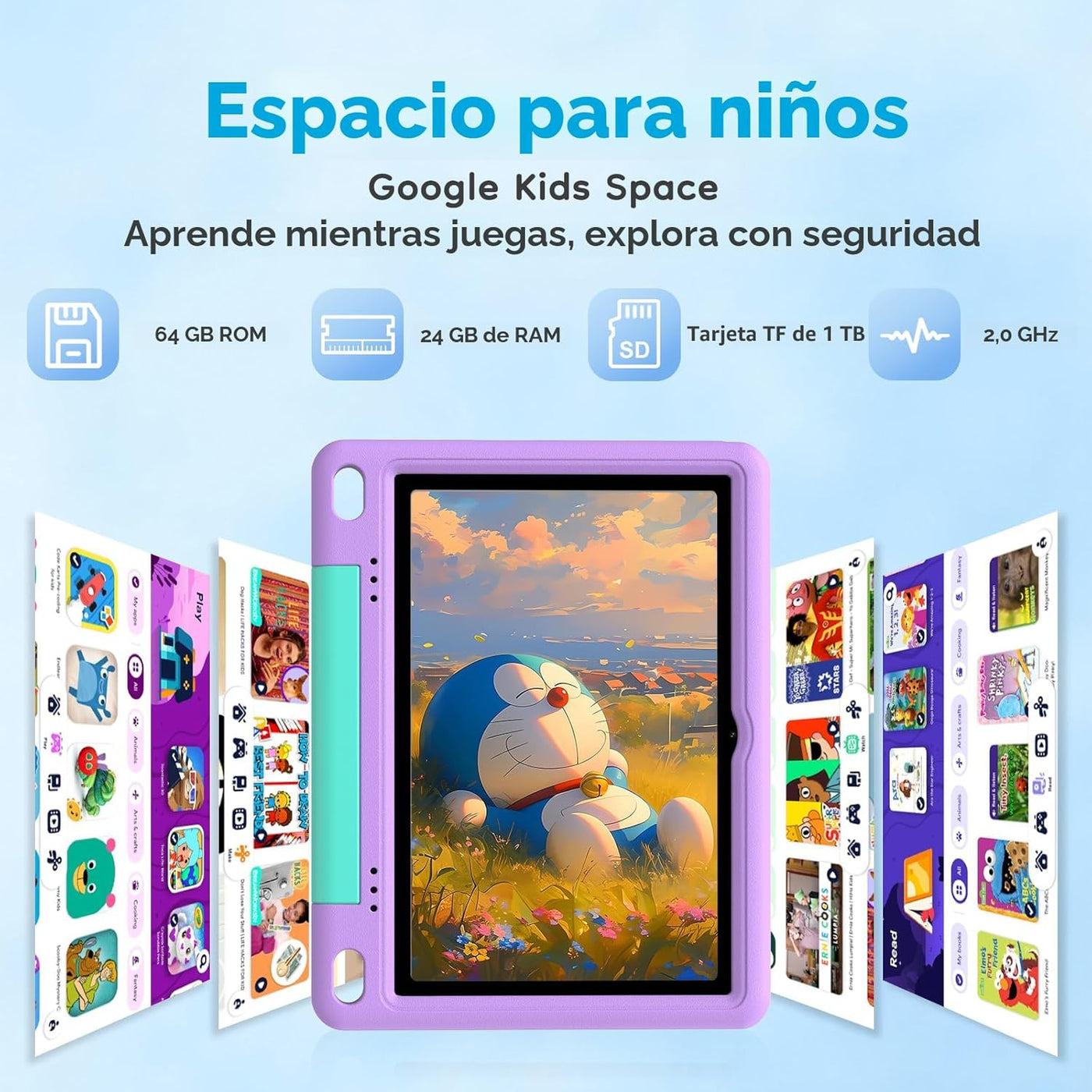 SHARECLOUD Tablet para niños de 10 pulgadas, tableta Android para n...