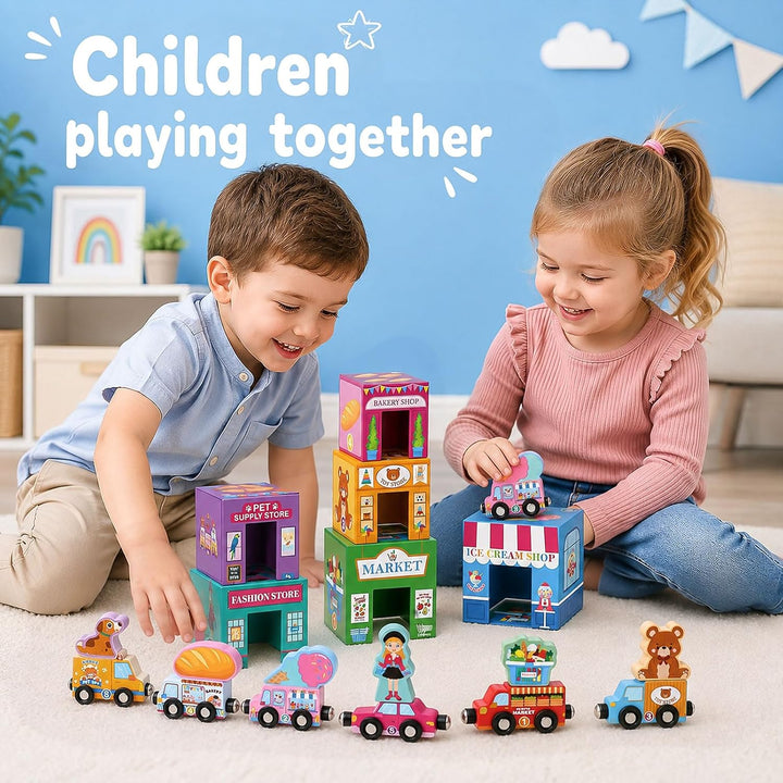 Atoylink Juguetes de clasificación y apilamiento para niños pequeño...