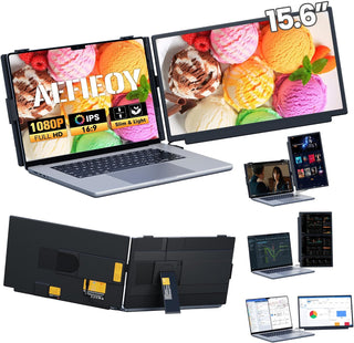 Extensor de pantalla para portátil mejorado, monitor portátil dual...
