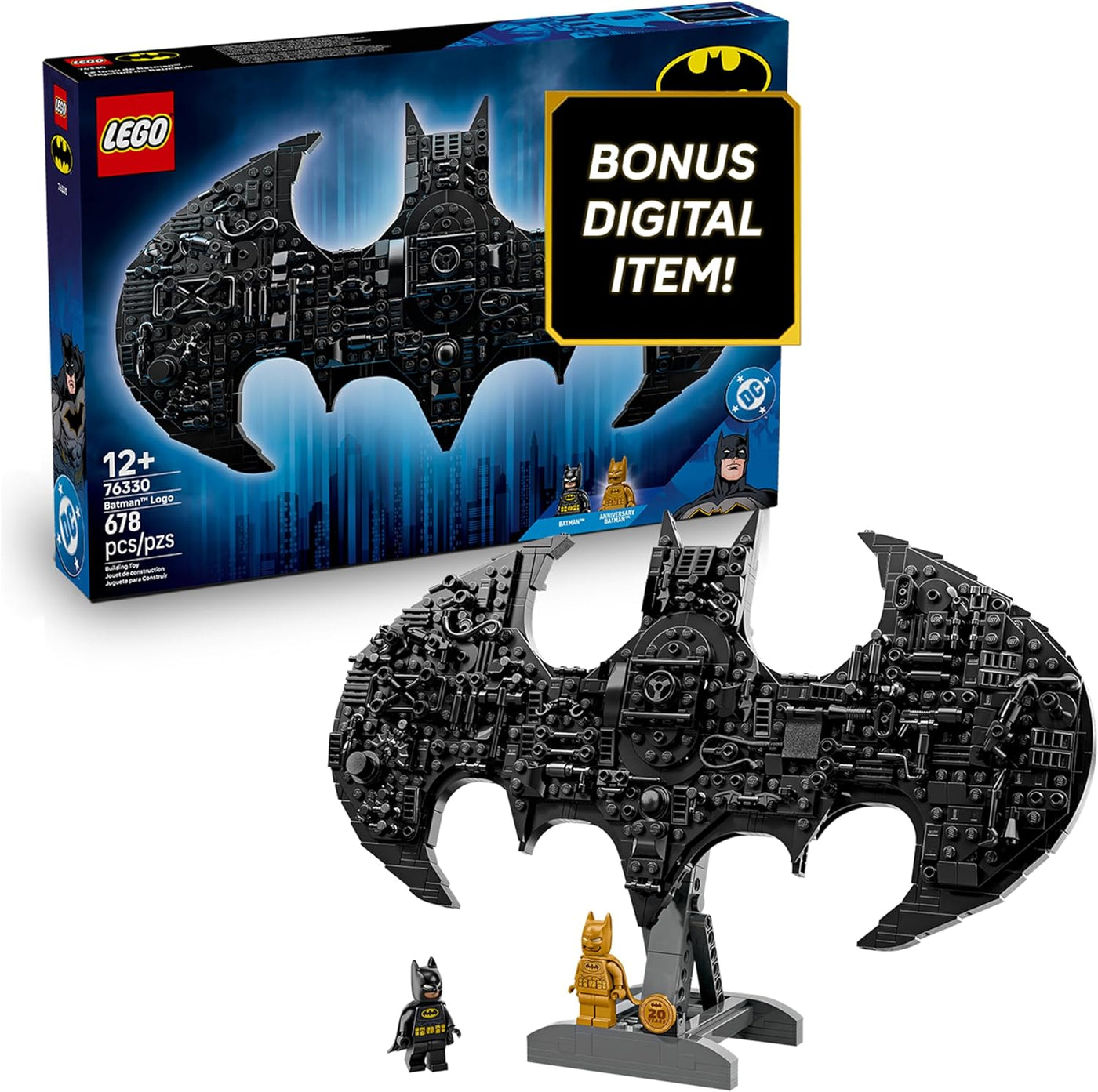 LEGO DC Batman: Juego de Construcción del Logo de Batman - Decoraci...