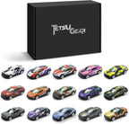 Juego de 15 autos fundidos a presión, autos de juguete de metal a escala 1