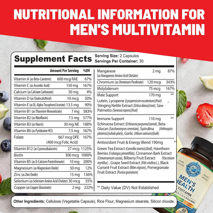 Whole World Wellness Suplemento multimineral multivitamínico diario...