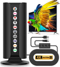 Antena de TV 2026 para Smart TV, rango de más de 5000 millas, antena de TV digital HD más fuerte para interiores con amplificador de señal Booster, diseño impermeable, soporte 8K 4K 1080p 360°