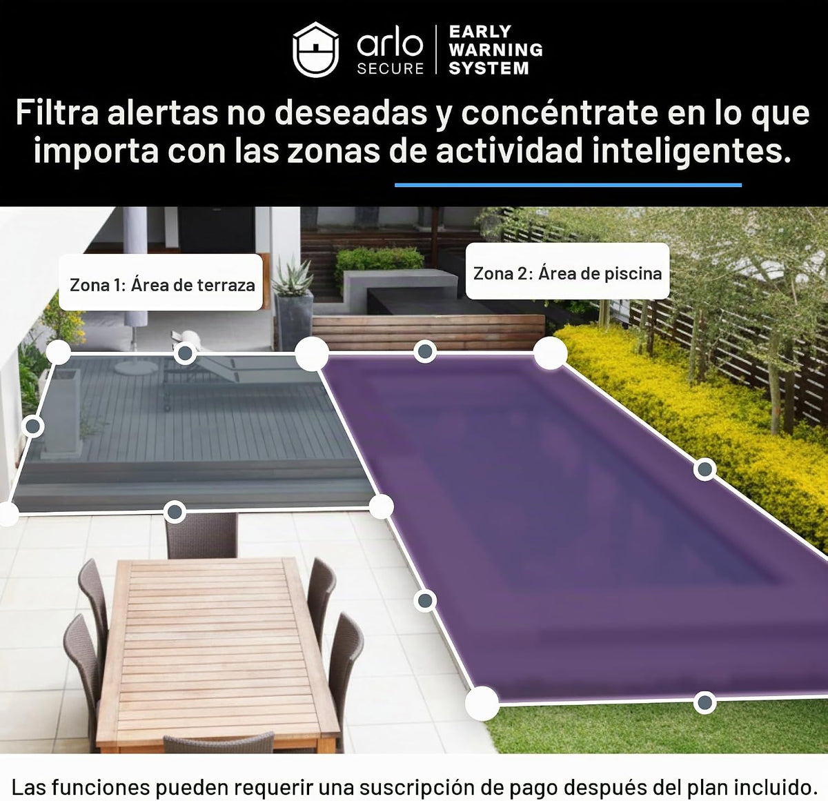 Arlo Video Doorbell 2K (2nd Gen) Inalámbrico o Cableado - 1 Cámara + Timbre