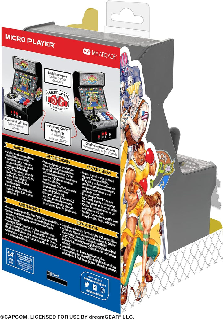 My Arcade - (DGUNL-3283) Micromáquina de arcade Street Fighter 2 Ch...