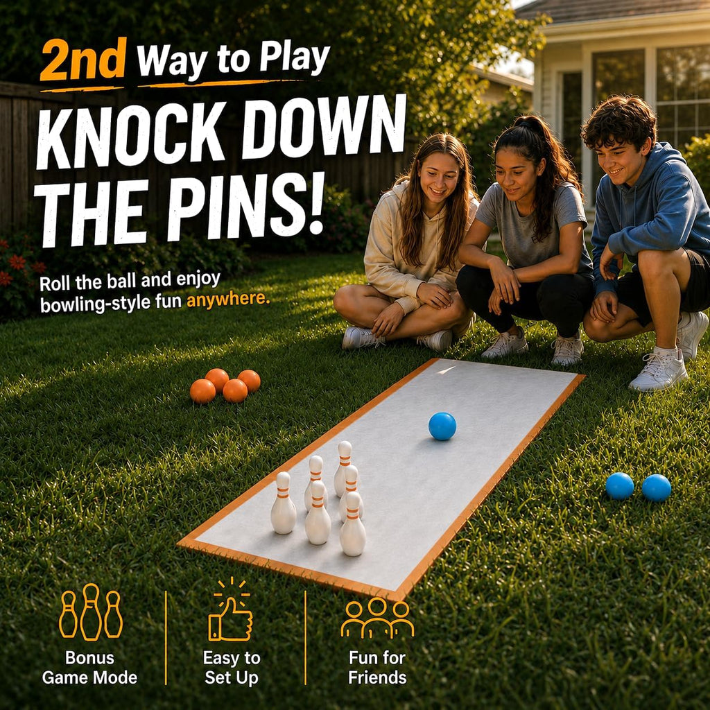 Flying Toss Ball - Juego de playa multimodo para familiares y amigos, niños y adultos, patio trasero, playa, césped y diversión de fiesta de campamento