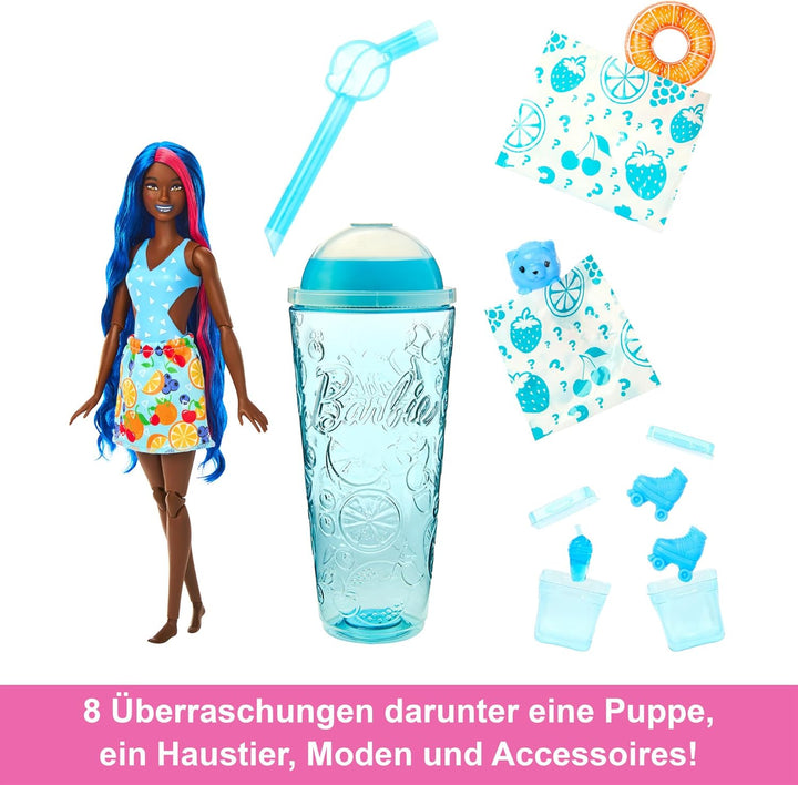 Barbie Muñeca Pop Reveal y accesorios, aroma a ponche de fruta con...