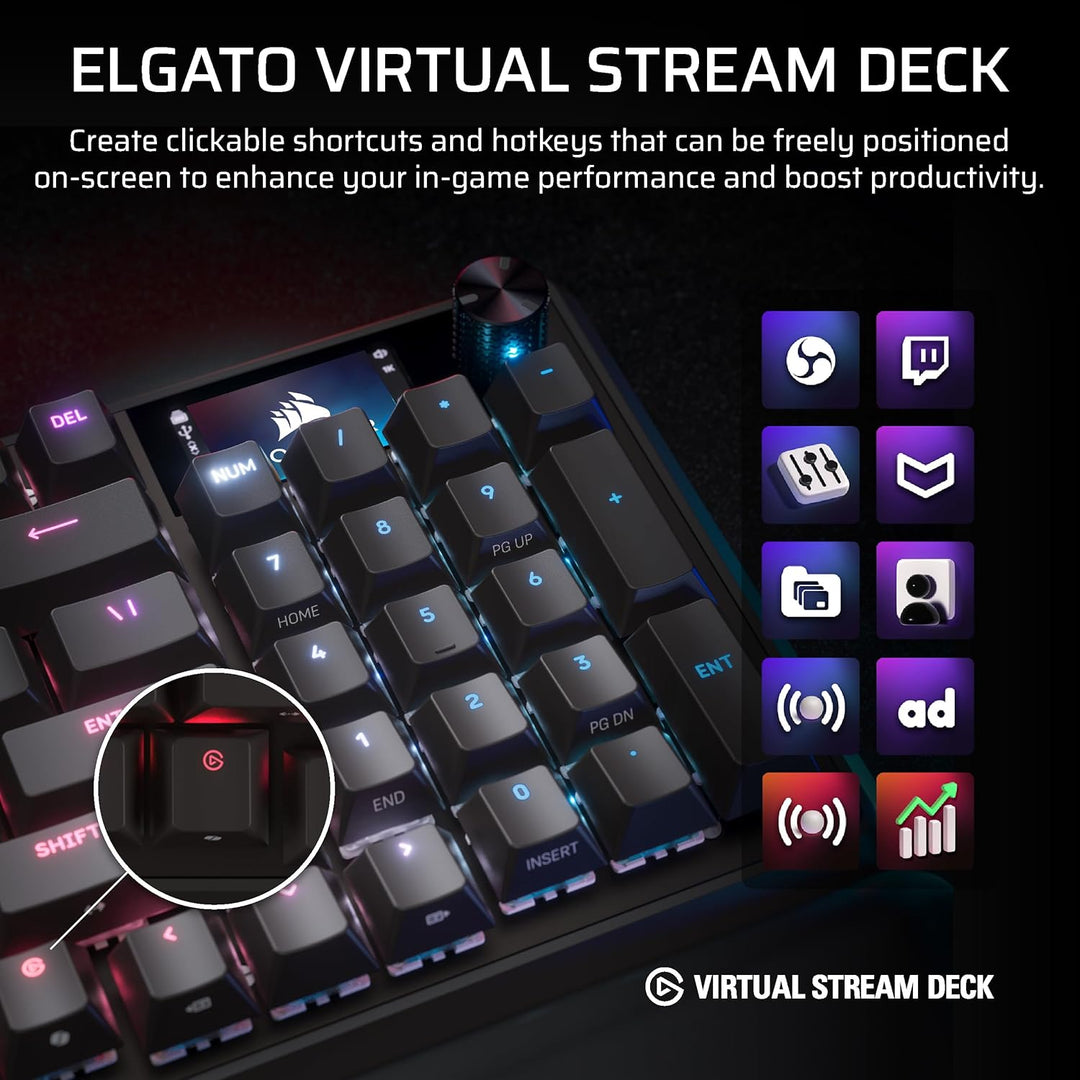 Corsair Teclado mecánico para juegos con cable Vanguard 96 \u2013 D...