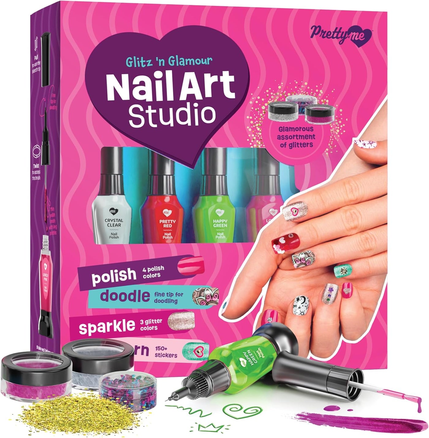 Estudio de arte de uñas para niñas regalo de cumpleaños