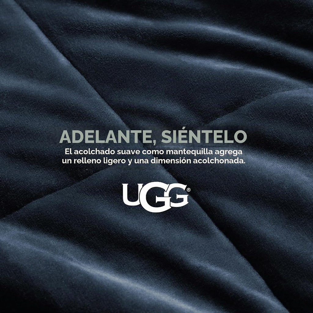 UGG Nita - Manta reversible de vellón de felpa, 50 x 70 pulgadas, color