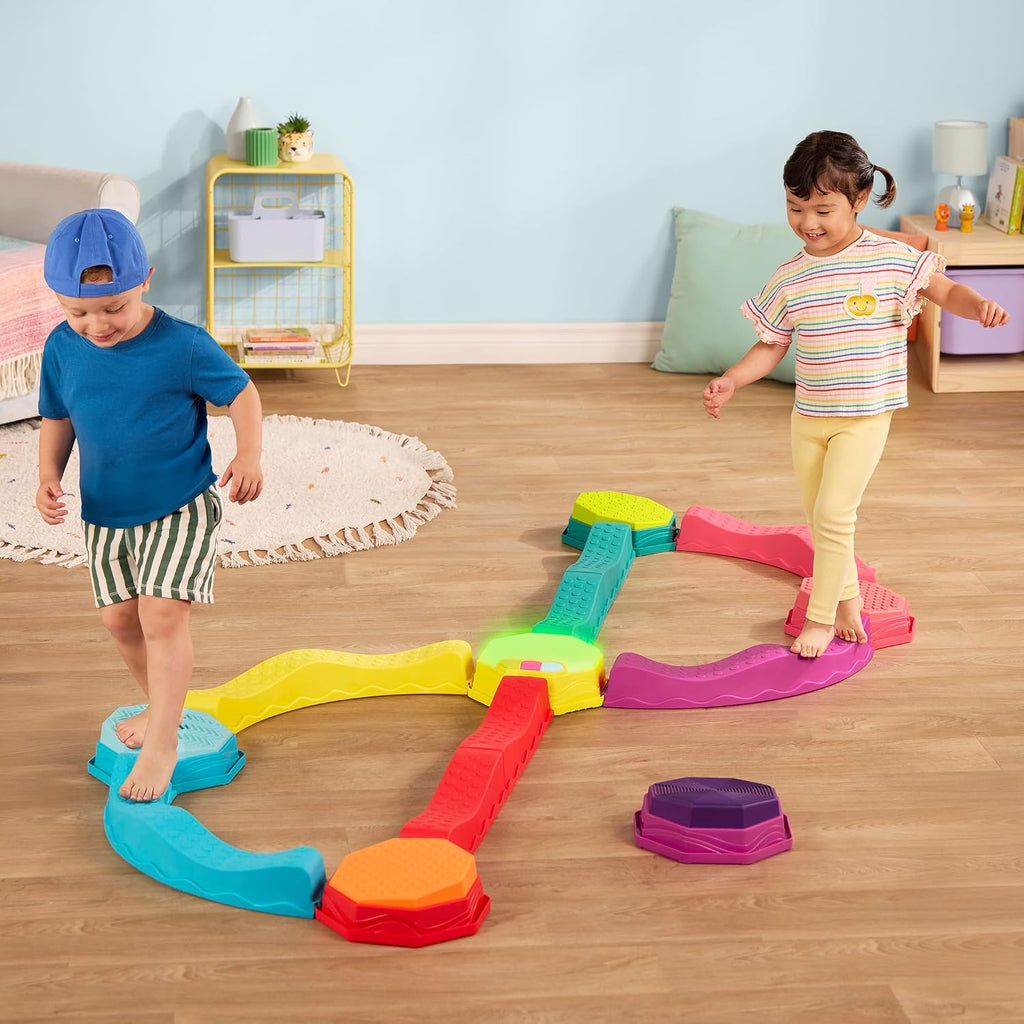 B. toys Balance Beam Set, Musical Wavy Beams & Sensory Stones