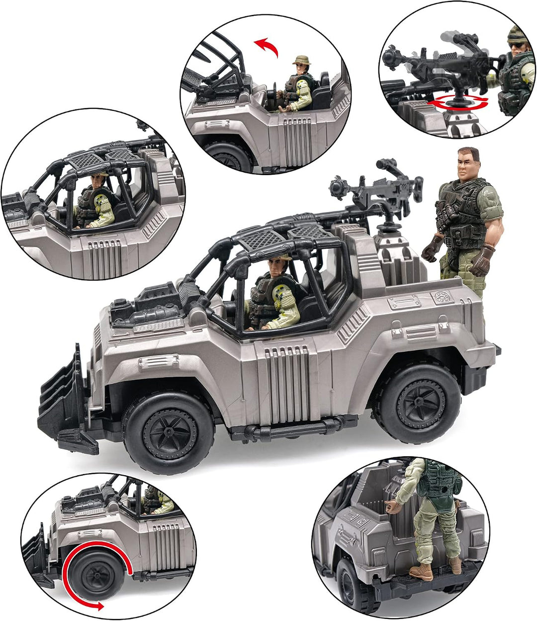 MISTBUY Figuras de acción de hombres del ejército estadounidense co...