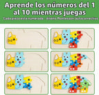 Set de 7 Rompecabezas de Madera para Niños 3-5, Rompecabezas Montessori de Animales