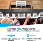 Alesis Recital Piano Digital de 88 Teclas Semi-ponderadas