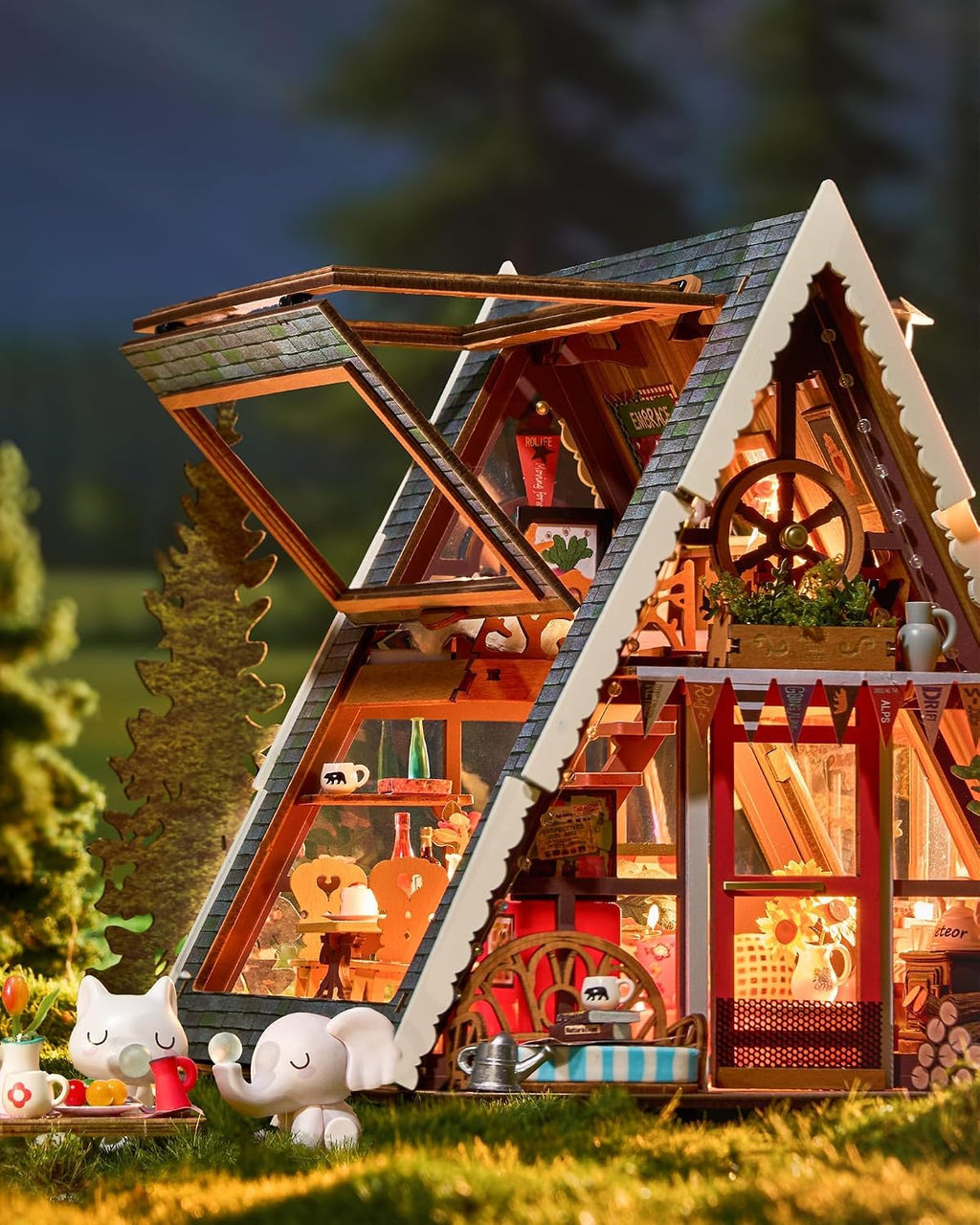 Rolife Kit de casa de muñecas en miniatura con marco A, regalo creativo