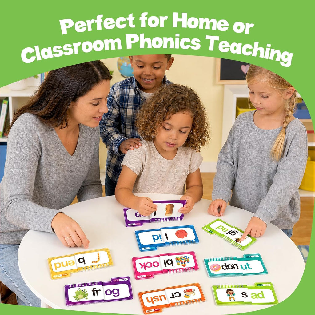 Tarjetas Flash Phonics,Libros de construcción familiar de 42