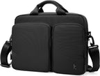 tomtoc A33 - Bolsa de hombro delgada para laptop de 13-14 pulgadas, Negro, 13-14 Inch Laptop