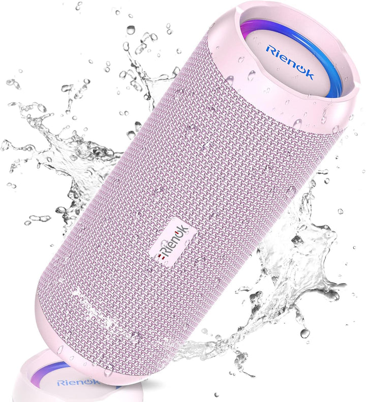 RIENOK - Bocina Bluetooth 5.3 portátil de 30W, emparejamiento dual,...