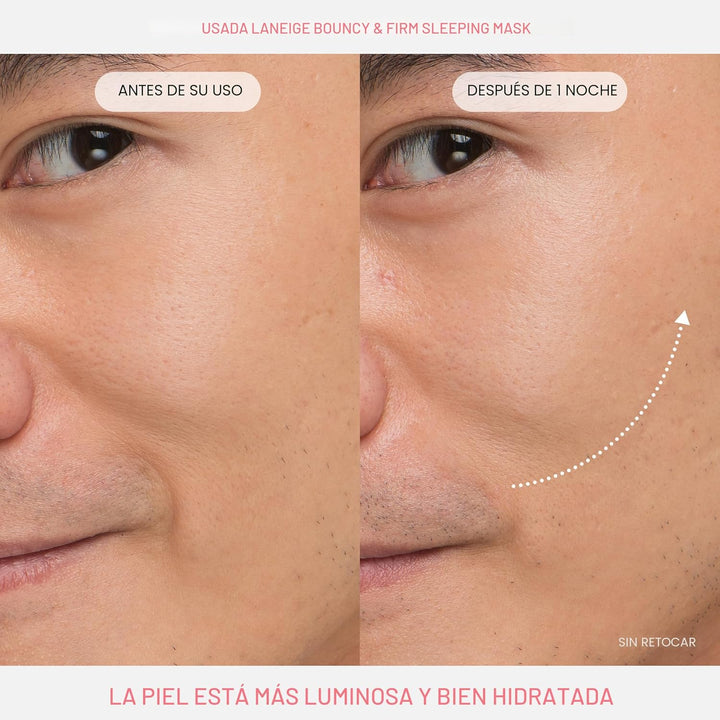 LANEIGE Mascarilla nocturna revitalizante, suave, con complejo de p...