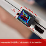 SANDISK Unidad flash USB-C de ajuste extremo de 256 GB, velocidades...