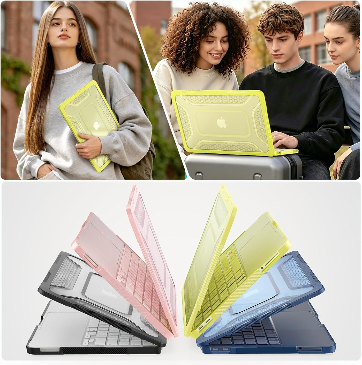 HXCASEAC Funda para MacBook Neo de 13 pulgadas con soporte, cubiert...